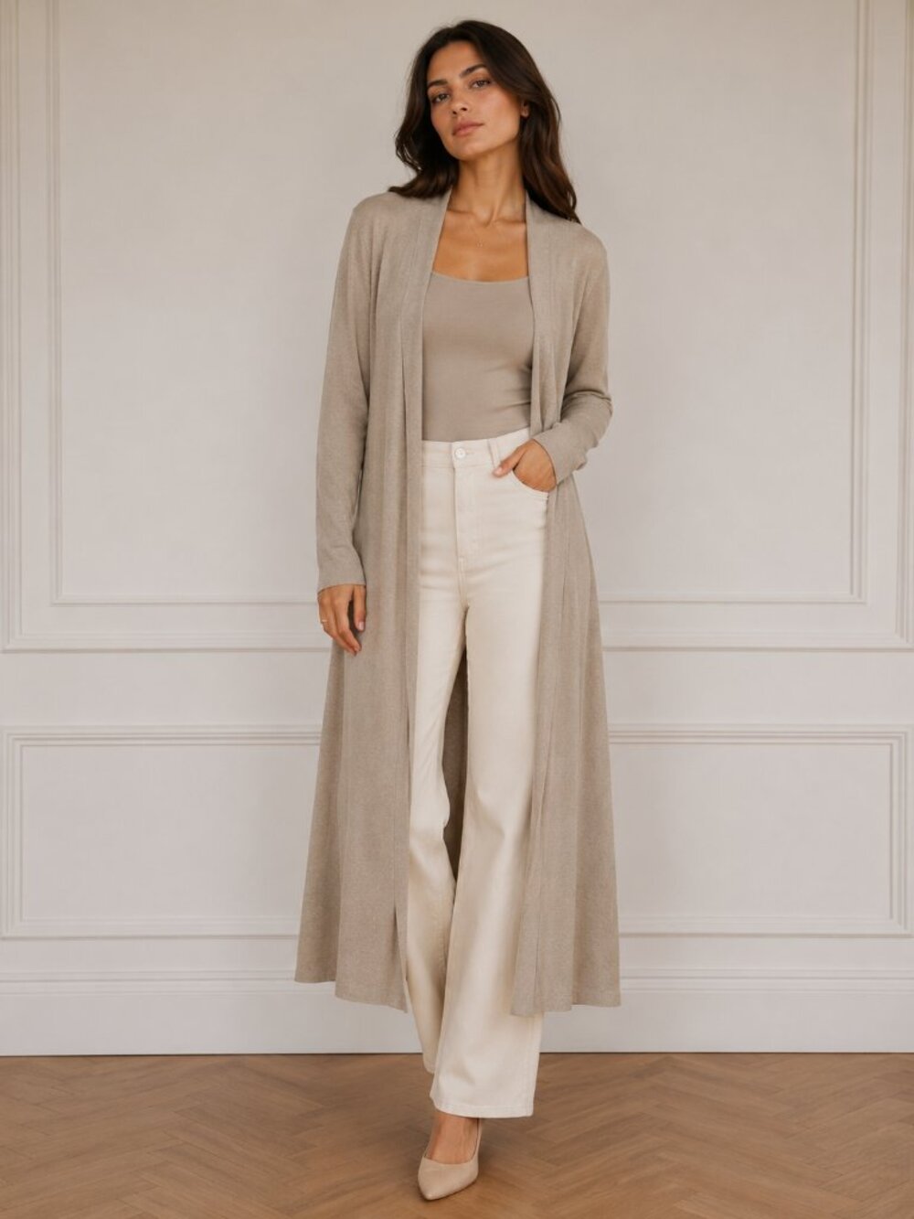 beige sweater